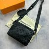 Louis Vuitton Men's Trio Messenger Bag Fake Reps AAA Sale UK	Men First Copy Cheap Price Rep Designer Bags Man LV Brand Logo Replica 1st Copies Crossbody Fakes Leather Luxury Canvas Boys Handbags Long Belt 1:1 Duplicate Original Black