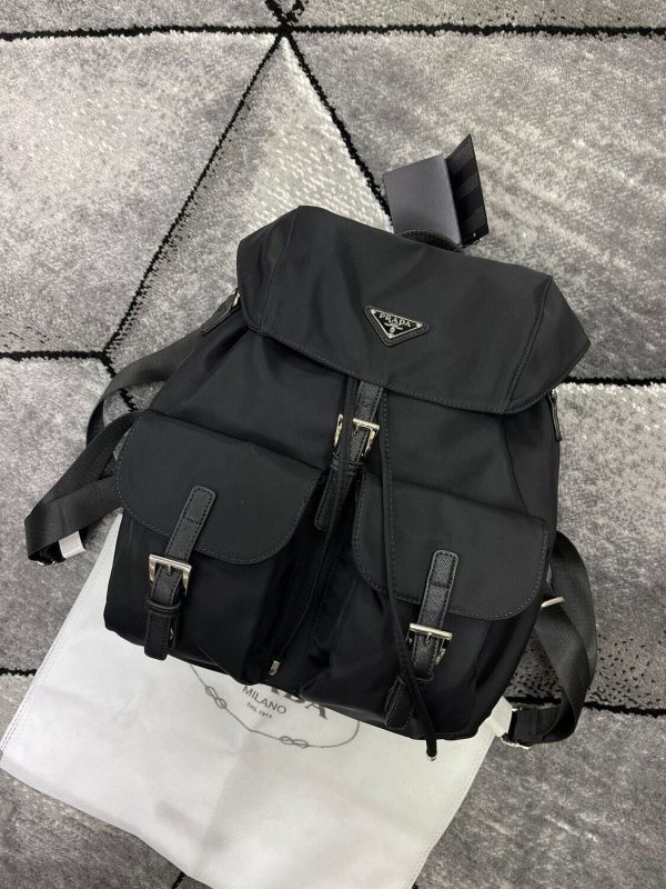 Prada Milano Women's Re-Nylon Designer Backpack Reps Sale UK	Women First Copy Replica Fake Sling Backpacks Woman Cheap Price Rep 1st Copies Leather Shoulder Bags 1:1 Brand Logo 1 to 1 Fakes Luxury Crossbody Bag AAA Duplicate Black