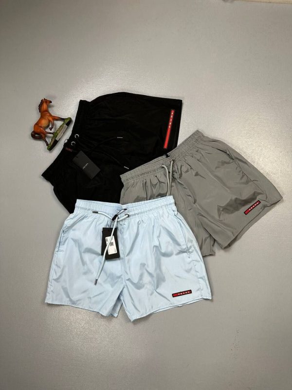 Prada Milano Men's Designer Re-Nylon Shorts Fake Rep Sale UK	Men First Copy Swim Short Man Cheap Price Replica Cargo Pants 1st Copies Fakes Reps Boys 1:1 Luxury Brand Logo Cargos Pant 1 to 1 Jersey Cotton Swimwear AAA Duplicate Black Grey Sky Blue