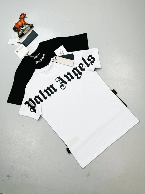 Palm Angels Logo Crewneck T-shirts in 2 Colors