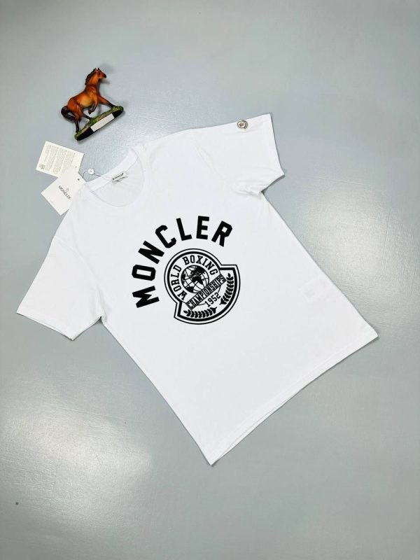 Moncler Logo T-Shirt in Black & White Color