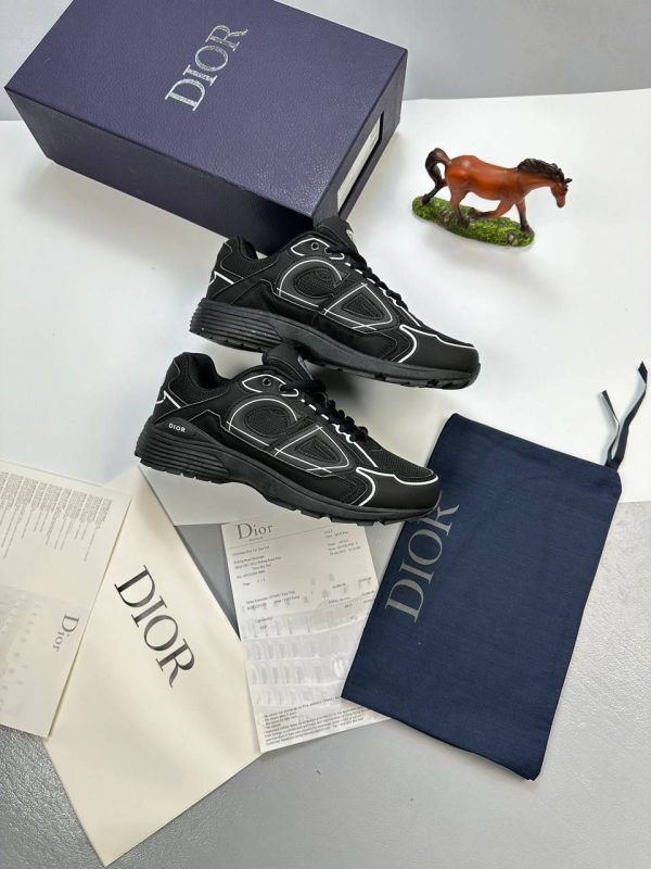 Christian Dior CD B30 Sneaker Comfort Trainer Joggers In Black Color (Number: 3SN279ZRF_H900)
