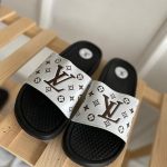Louis Vuitton LV Men's Designer Sliders Fake Rep AAA Sale UK	Man First Copy Replica Slider Mens Cheap Price Fakes Reps Flip Flop 1st Copies Sandals Boys 1:1 Brand Logo Luxury Casual Pool Slides 1 to 1 Slippers Duplicate Mules White