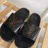 Louis Vuitton LV Men's Designer Sliders Fake Rep AAA Sale UK	Man First Copy Replica Slider Mens Cheap Price Fakes Reps Flip Flop 1st Copies Sandals Boys 1:1 Brand Logo Luxury Casual Pool Slides 1 to 1 Slippers Duplicate Mules Black