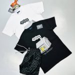 Louis Vuitton Men's Home T-shirt Shorts Set AAA Reps Sale UK	Man First Copy Replica T-shirt Short Sets Men Cheap Price Rep Mens T Shirt Pant 1st Copies 1:1 Fakes LV Brand Logo Designer Outfit Luxury Fake Fashion Duplicate Original Black White