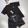 Prada Milano Men's Logo T-shirts Shorts Set Fake Rep Sale UK	Man First Copy T-shirt Cargo Short Sets Men Cheap Price Fakes Reps 1st Copies Luxury Replica 1 to 1 Joggers Nylon Pants 1:1 Boys Brand Patch Bottom AAA Duplicate Black