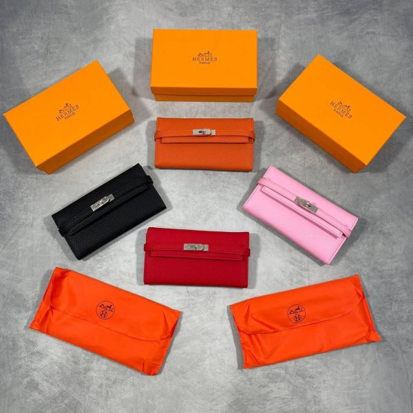 Hermes Kelly Long Padlock Wallet Padlock For Women In Different Colors