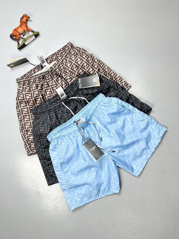 Fendi Printed Swim Out Wear Bootleg Shorts Pajamas In 3 Colors