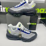 Nike Men's Trainers Trainer 95s 95's 1:1 Kiss My Airs Neon	Nikes Air Max 95 Men Mens Rep Replica Shoes Fake Man Mans Duplicate Sneakers Copy Cheap Sneaker Sale UK Reps MAX.95 Air.Max FD9752-001 Metallic Silver Cement Grey Black Varsity Royal Volt