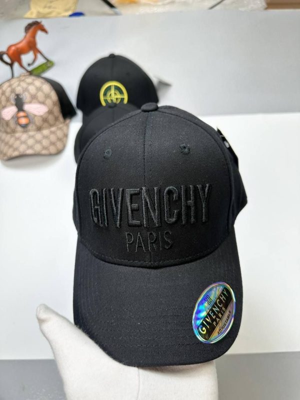 Givenchy Paris Curved Cap with Black Logo
