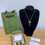 Gucci Womens Designer GG Logo Pearl Necklace Earrings Sale UK	Woman First Copy Cheap Price Replica Luxury Jewellery Fashion Reps 1:1 Ladies Fake Jewlry Fakes AAA Rep Brand Chain Necklaces Earrings 1st Copies Girls Lady Original