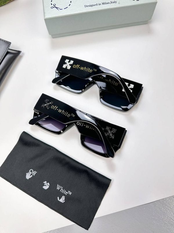 Off-White Virgil Black Grey Square Sunglasses