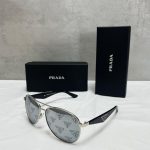 Prada Milano Men's Women's Designer Sunglasses Fakes Sale UK	Man Woman First Copy Cheap Price Replica Sunglass Men Women 1st Copies Reps Metal Frame 1:1 Brand Logo UV Protected Luxury AAA 1 to 1 Fake Rep Eyewear Duplicate Grey Black