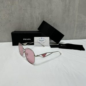 Prada Milano Men's Women's Fakes Reps Sunglasses AAA Sale UK	Men Women First Copy Cheap Price Replica Sunglass Man Woman 1st Copies Metal Frame Eyewear 1:1 Brand Logo UV Protected Designer Glasses 1 to 1 Fake Rep Duplicate Pink 57YS 