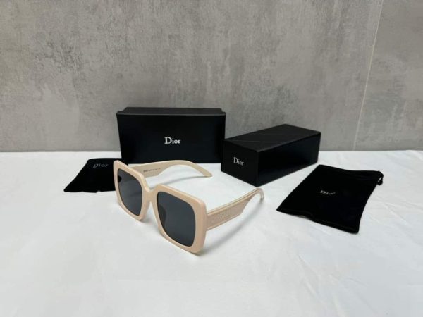 Christian Dior CD Classic Square Frame Beige Color