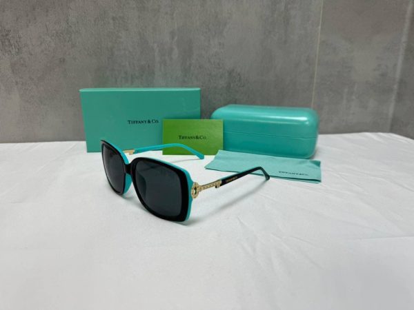 Tiffany & Co. Sunglasses Crystal Keys Black Silver