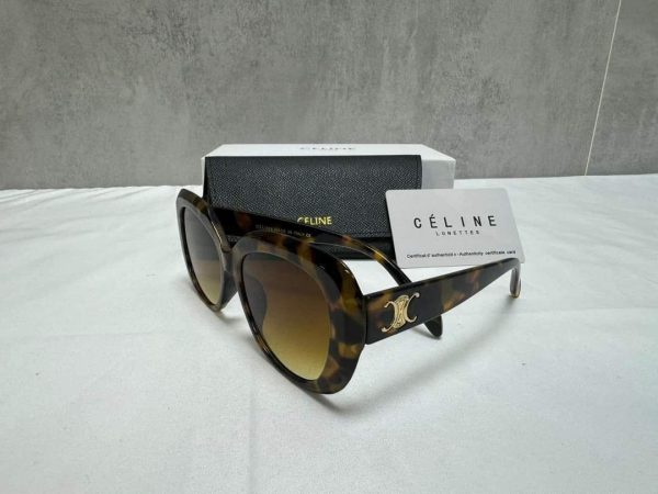 Celine Triomphe Brown Frame Sunglasses