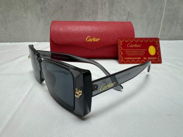 Cartier Black Square Sunglasses