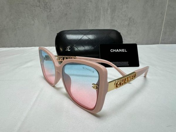 Chanel Sunglasses Fashion Square Frame Pink