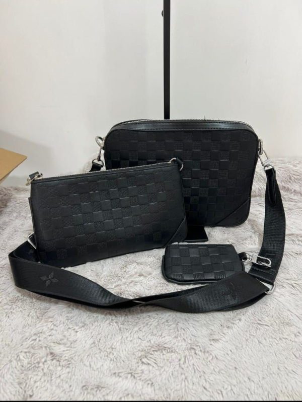 Louis Vuitton Trio Messenger Bag For Men's Black