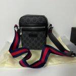 Gucci Men's Mini Messenger Black Designer Shoulder Bag Fake Sale UK	Man First Copy Replica Boys Cheap Price Cross Body Leather Luxury Supreme Canvas GG Brand Logo AAA Crossbody Bags 1st Copies Long Belts Zipper Pocket Monogram Duplicate