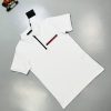 Prada Milano Men Women Half Zip Up Polo Shirts Fakes Sale UK	Man Woman First Copy Fake Replica Pique Polos Shirt Men's Women's Cheap Price 1st Copies Rep Designer Reps 1:1 Collar Brand Logo Patch 1 to 1 Luxury AAA Duplicate White