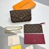 Louis Vuitton LV Women's Designer Clutch Bag Fake Rep Sale UK	Woman First Copy Fakes Reps Handbag Women Luxury Mini Pouch 1st Copies Cheap Price Crossbody Shoulder Bags Ladies Replica Chain Strap 1:1 Brand Logo AAA Duplicate Brown