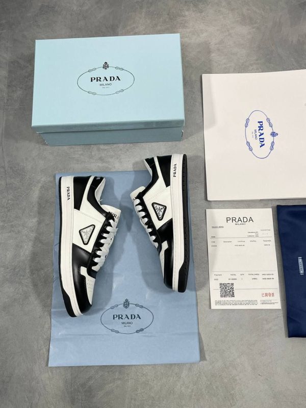 Prada Milano Downtown Leather Trainers
