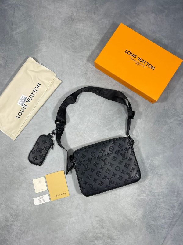 Louis Vuitton Men's Reps Designers Duo Messenger Bag Sale UK	Man First Copy Crossbody Bags Rep LV Monogram Cheap Price Replica Mens Fake Leather 1st Copies Cross Body Long Belt 1:1 Brand Logo Fakes AAA Canvas Luxury Duplicate Black