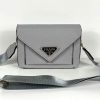 Prada Milano Women Saffiano Envelop Crossbody Bag Rep Sale UK	Woman First Copy Fake Replica Mini Handbag Women's Cheap Price 1st Copies Fake Reps 1:1 Luxury Brand Logo Canvas Bags 1 to 1 Leather Flap Shoulder Purse AAA Duplicate Grey