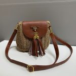 Prada Milano Women's Luxury Straw Beach Bag Fake AAA Sale UK	Woman First Copy Replica Crossbody Women Cheap Price Mini Bags 1st Copies Fakes Reps 1:1 Brand Logo Canvas 1 to 1 Rep Designer Shoulder Purse Duplicate Brown