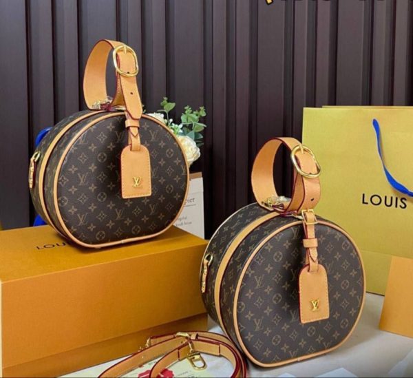 Louis Vuitton Women Petite Boite Chapeau Bag Fake Rep Sale UK	Woman First Copy Reps Bags Ladies Luxury 1st Copies Cheap Price Handbag Women's Replica Leather Strap Purse Fakes 1:1 LV Brand Logo Designer Minibag Duplicate AAA