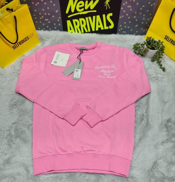 Christian Dior Logo Printed Crew Neck Jumpers For Men's in Different Colors