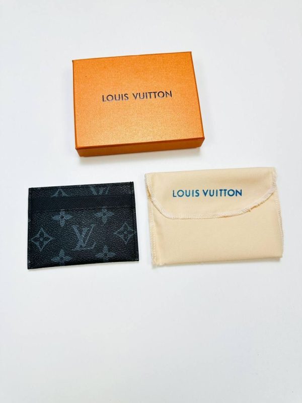 Louis Vuitton Men's LV Monogram Card Holders Replica Sale UK	Men First Copy Designer Card Holder Man Cheap Price Fakes Reps 1st Copies Luxury Leather Case 1:1 Fake Rep Brand Logo 1 to 1 Boys Cards Cases AAA Duplicate Original Black