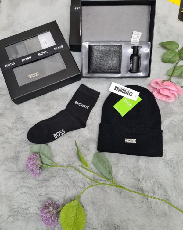 Hugo Boss Full Black Gift Set For Men's