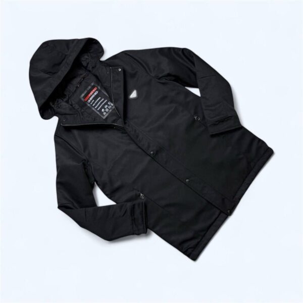 Prada Milano Black Padded Waterproof Rain Jacket