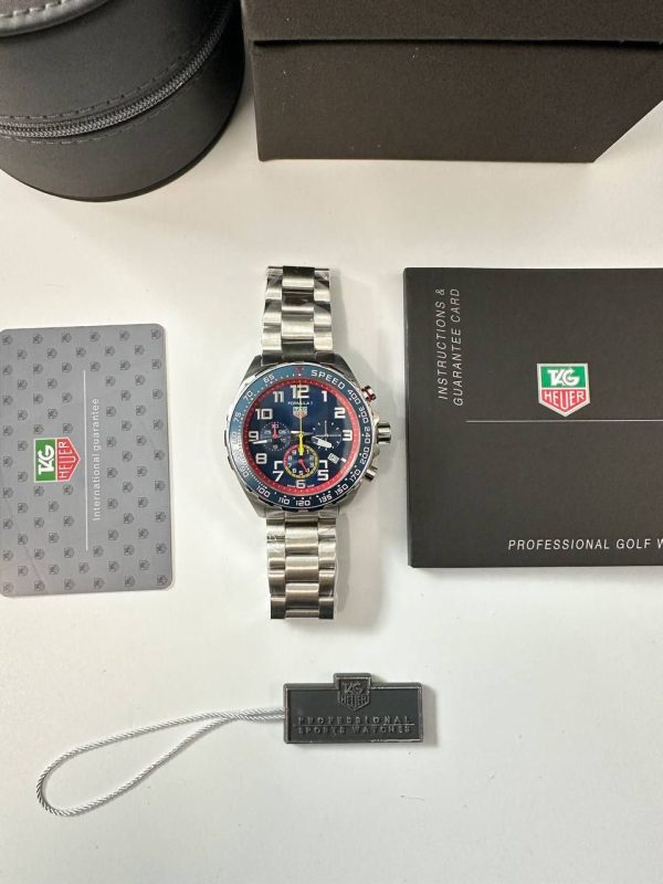 TAG Heuer Formula 1 Chronograph x Red Bull Racing Blue Bezel and Dial Watch for Men's