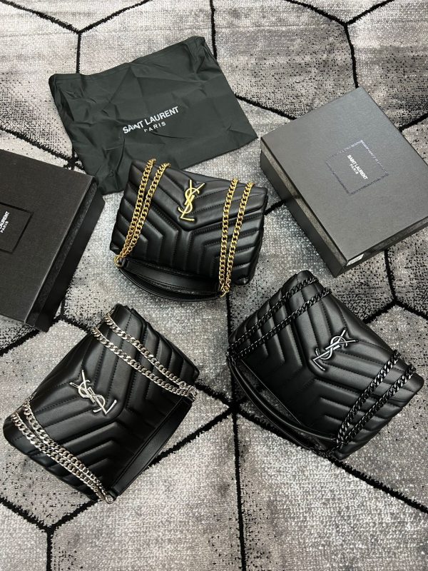 YSL Saint Laurent Small Chain Bag Black in 3 Different Colors For Women's