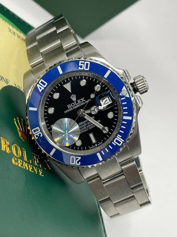 Rolex Submariner Blueberry Black Dial Men's Watch