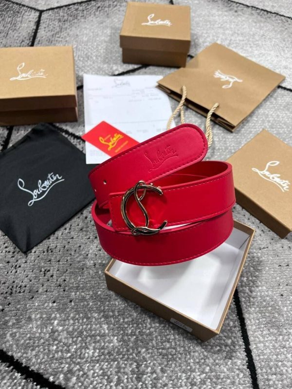 Christian Louboutin CL Logo Monogram Belt in Different Colors (Number: 32152715446)