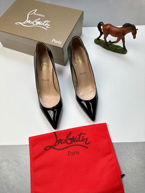 Christian Louboutin Women's Paris Kate Pumps Sandals Heels Shoes In Black Color (3191416BK01)