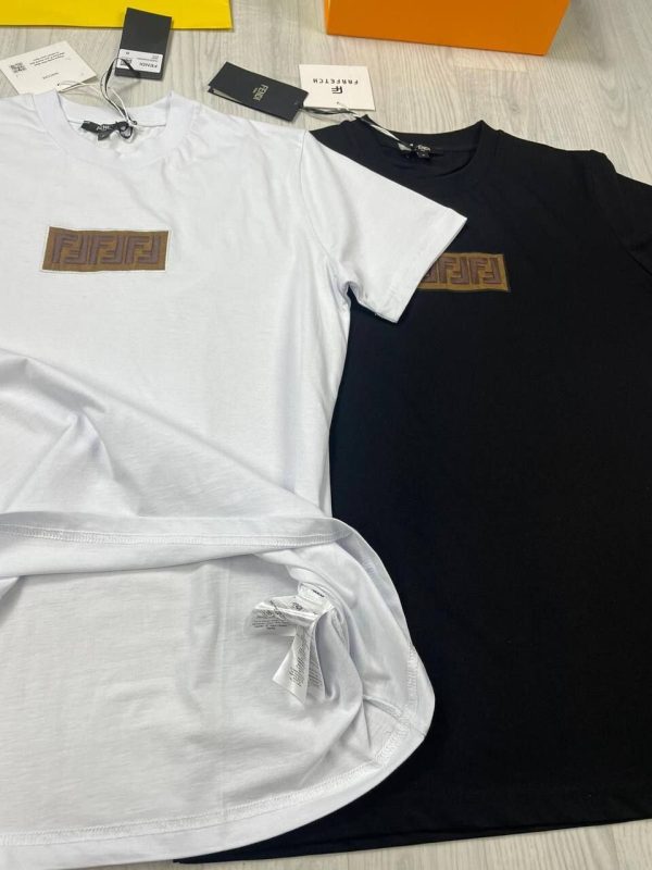 Fendi Monogram T Shirt in Black & White