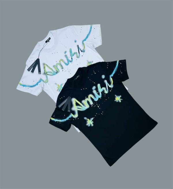 Amiri Crew Neck Logo Printed T-Shirt in 2 Colors