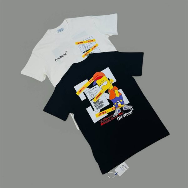 Off-White DHL T-Shirts For Men's Women's in 2 Colors