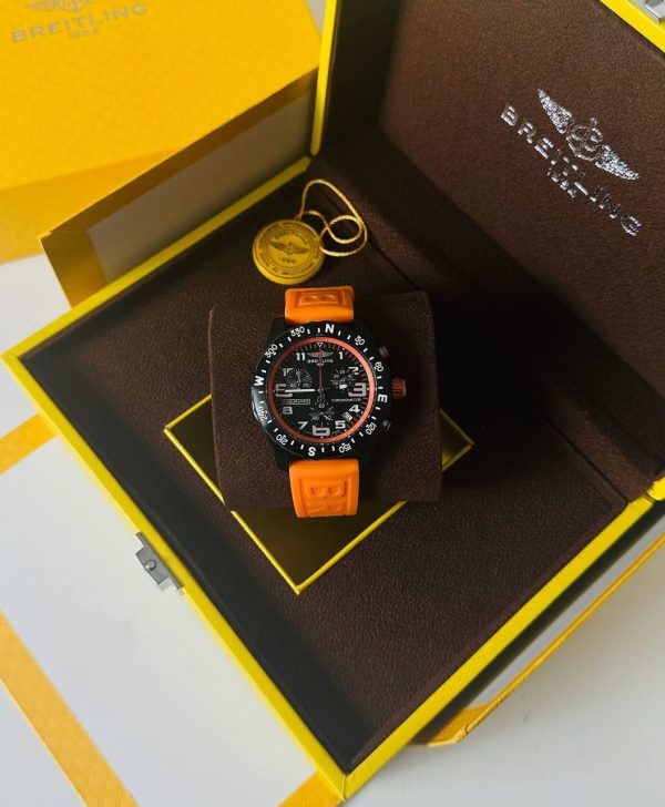 BREITLING WATCH ENDURANCE PRO ORANGE BRIGHTLIGHT CHRONOGRAPH MEN'S WATCH
