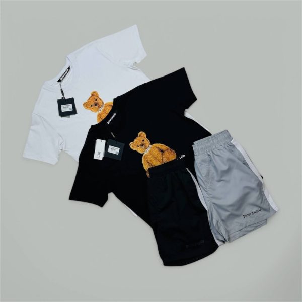 Palm Angels Bear In Mind T-shirts Shorts Set