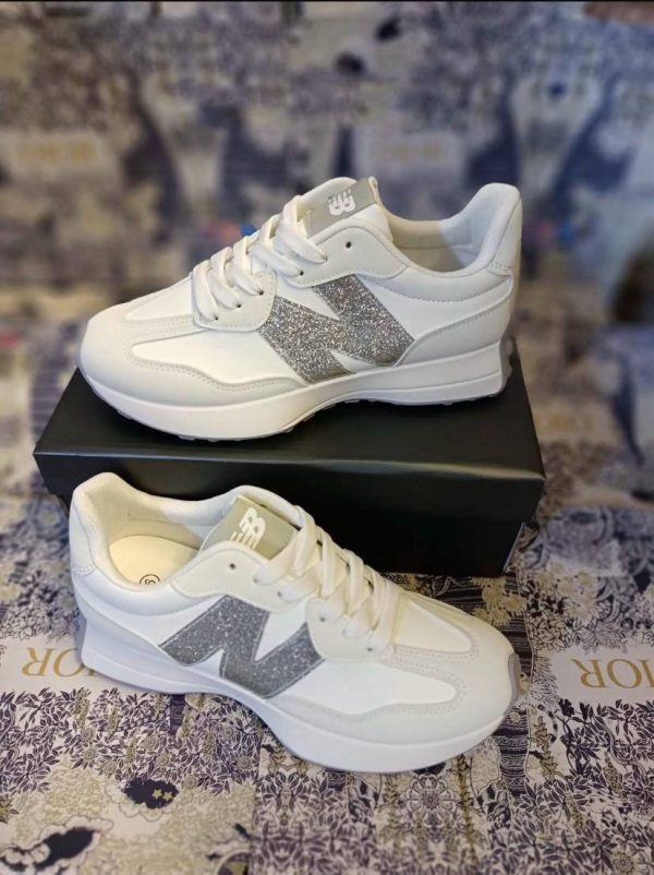 New Balance Sparkly Women's Trainers Lightning Edition Cloudy White