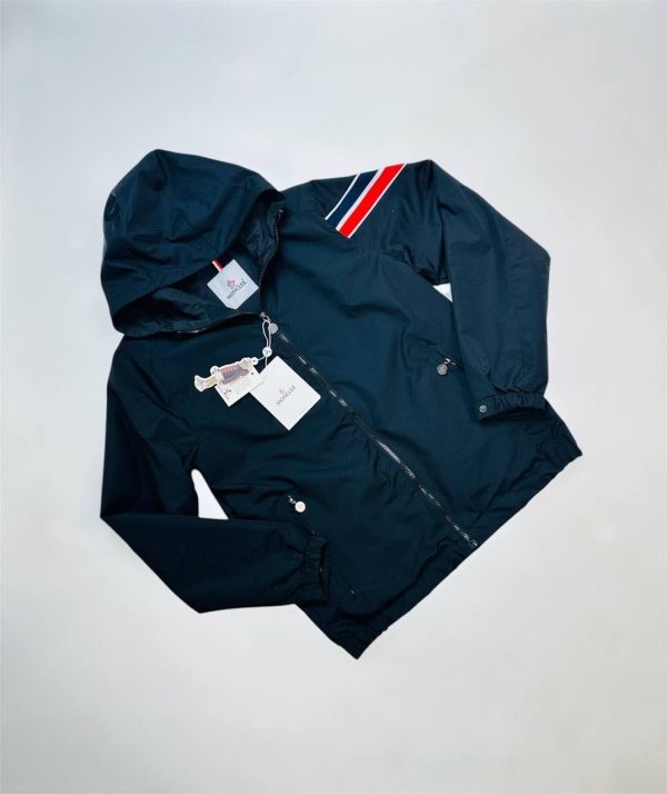 Moncler Granduc Navy Blue Hooded Jacket For Men's