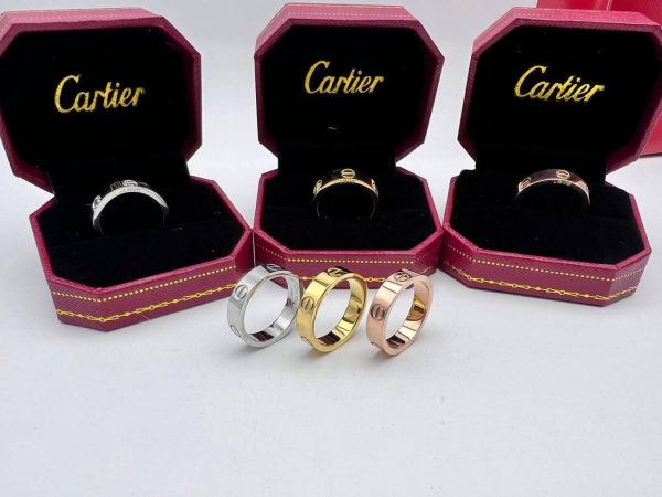 Cartier Signature Rings in Different Colors