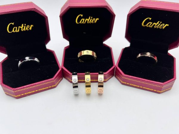 Cartier Love Ring With Stone in Different Colors